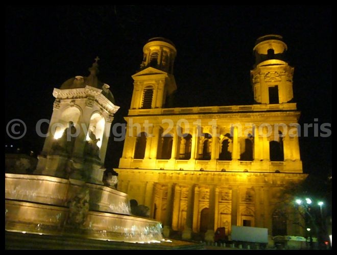 【PLACE ST-SULPICE】12月14日サンスルピス広場と教会(PARIS)_a0008105_2012311.jpg