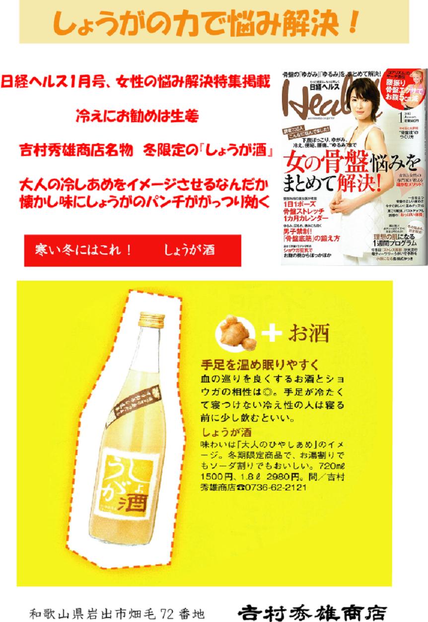 【果実酒】 しょうが酒 純米酒仕立て 冬限定_e0173738_12572781.jpg