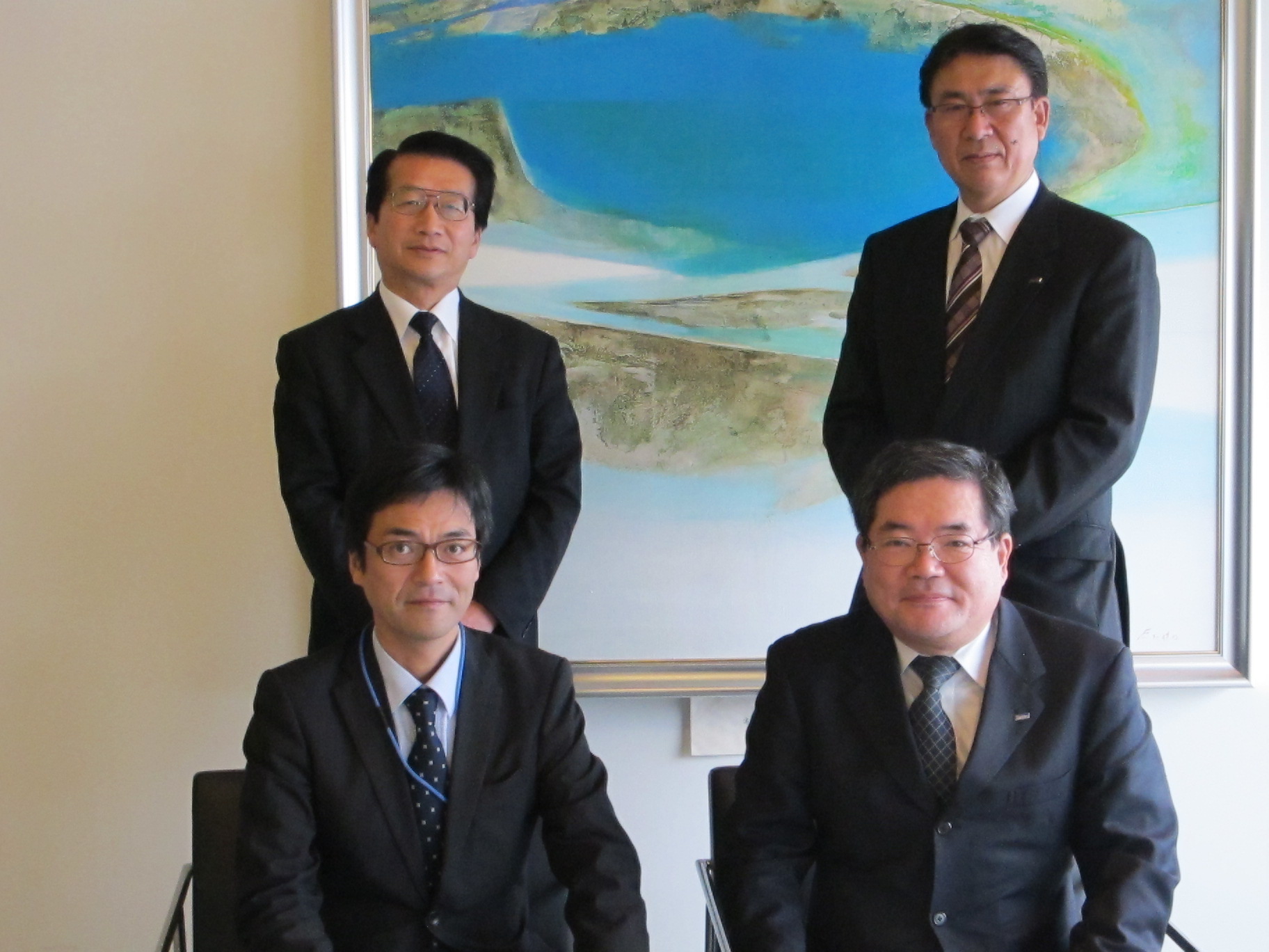 株 ユアテック小松成夫執行役員山形支社長ご一行が来訪なされる 米沢より愛をこめて