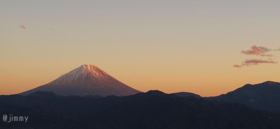 12/16 夕焼けの富士ー櫛形林道_f0220774_1031226.jpg