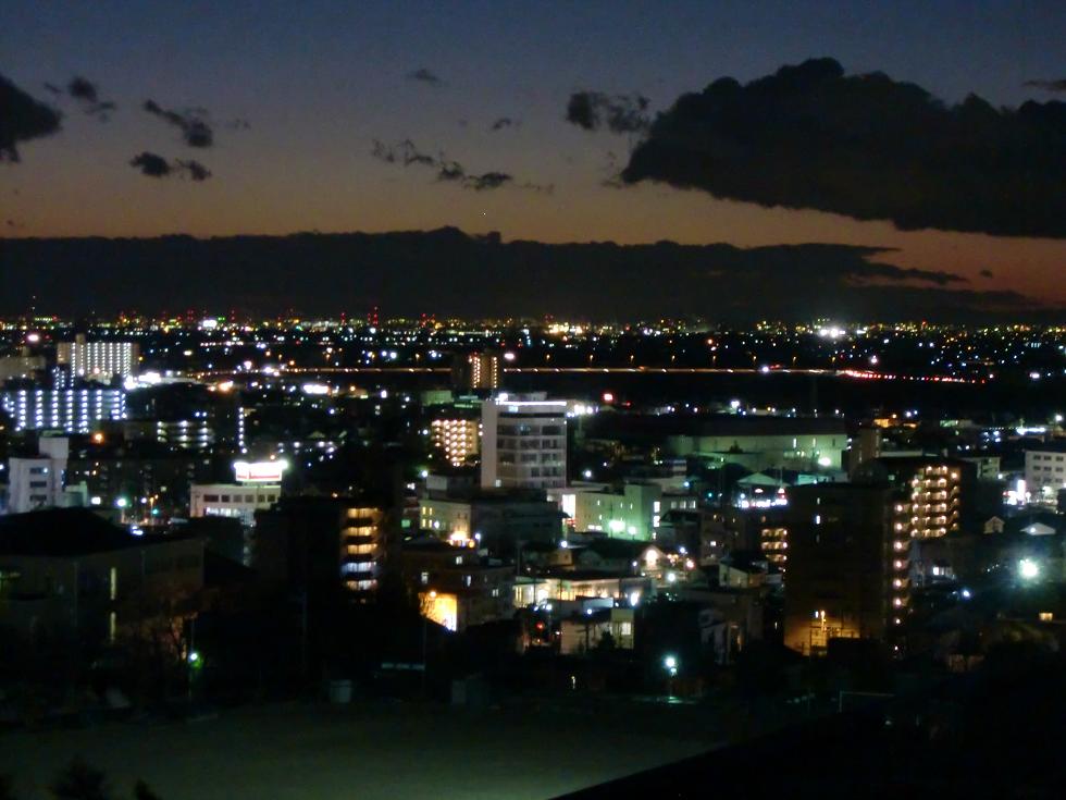 夜景 岡崎市分譲マンション フェリカーサ明大寺 紹介ブログ