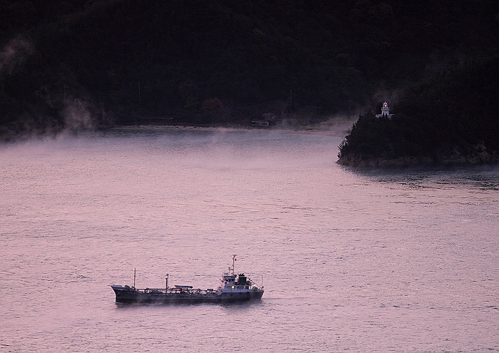 ”筆影山の朝焼け＆海霧”_a0140608_943712.jpg