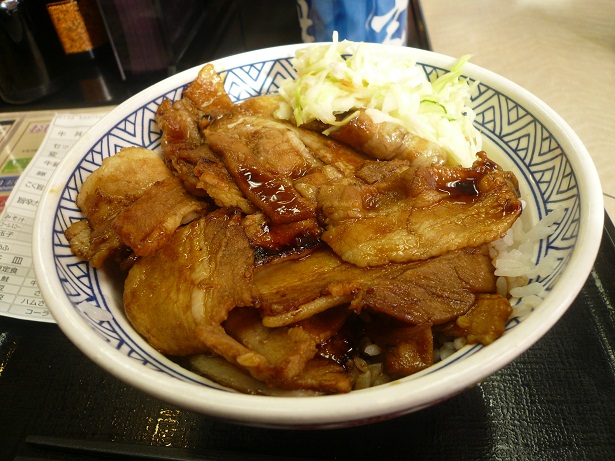 吉野家の豚丼!_a0075387_16562544.jpg