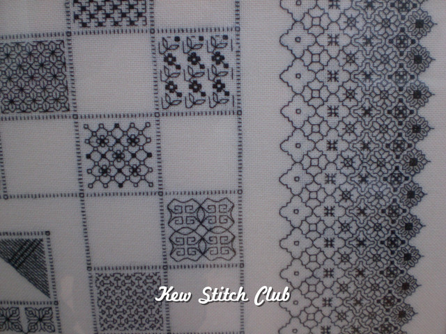 ブラックワークサンプラー : Kew Stitch Club ブログ