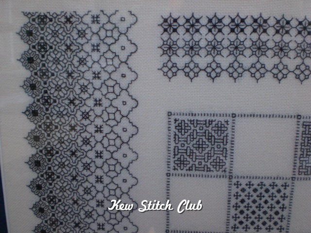 ブラックワークサンプラー : Kew Stitch Club ブログ