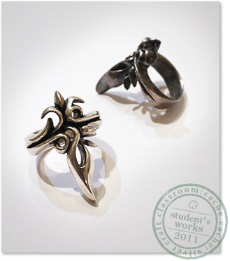 彫金教室 生徒さん作品*教室展2011 その3_e0161063_2285445.jpg