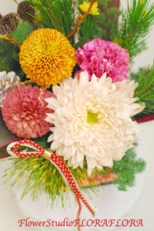 １２月３０日お届け お正月アレンジメント2012_a0115684_23125612.jpg