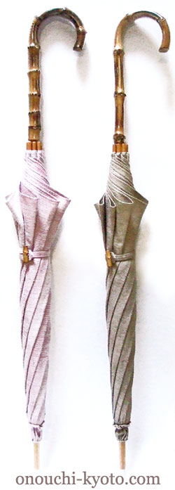 手織りのシルク反物を・・・上品な日傘にお誂え。_f0184004_187393.jpg