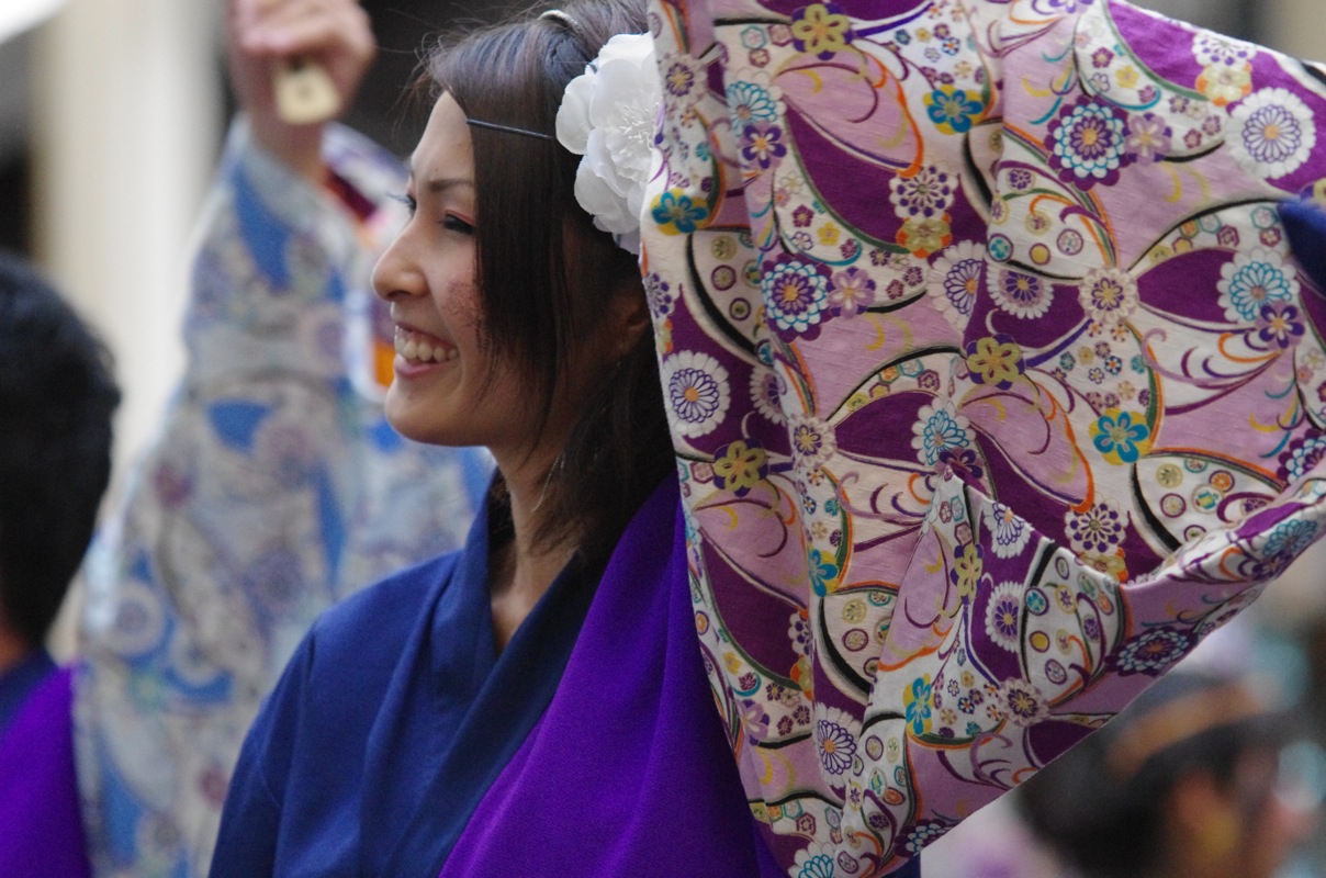 龍馬よさこい２０１１一日目京都三条会商店街会場その４（有閑踊り子一座　飛舞人）_a0009554_18175868.jpg