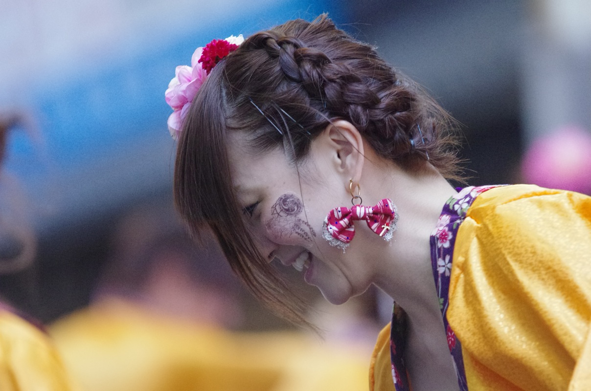 龍馬よさこい２０１１一日目京都三条会商店街会場その４（有閑踊り子一座　飛舞人）_a0009554_18255817.jpg