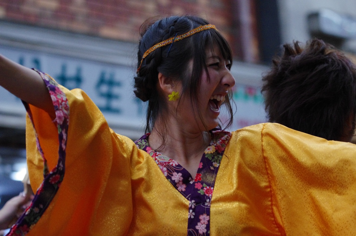 龍馬よさこい２０１１一日目京都三条会商店街会場その４（有閑踊り子一座　飛舞人）_a0009554_18503842.jpg