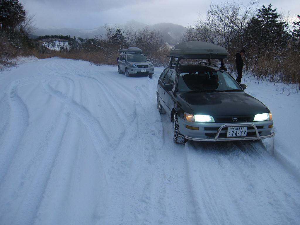 笹ヶ峰　南尾根　新雪ラッセル　_b0124306_20292022.jpg