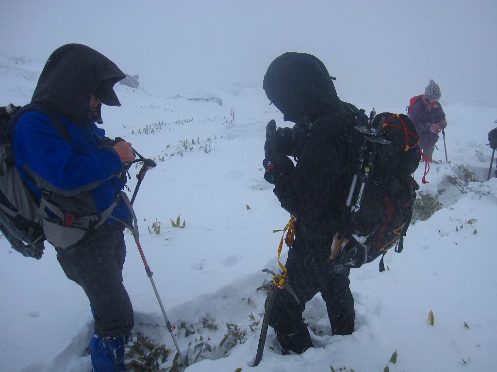 笹ヶ峰　南尾根　新雪ラッセル　_b0124306_22285867.jpg