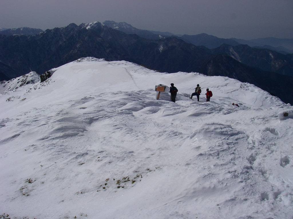 笹ヶ峰　南尾根　新雪ラッセル　_b0124306_2340763.jpg