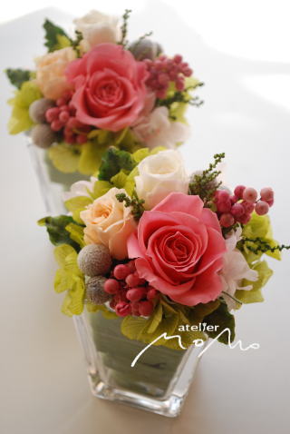 ガラス花器をつかって_a0136507_1223214.jpg