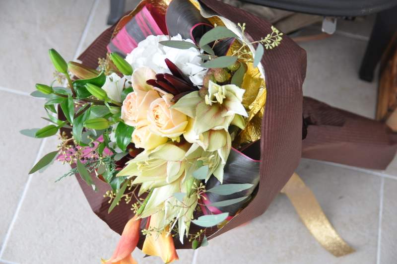 社交ダンスの発表会の花束 お花のページ
