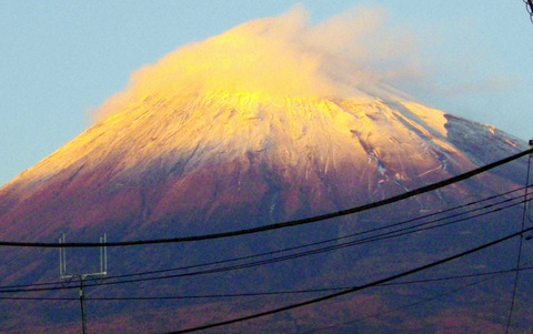 夕暮れの富士山_f0233362_1923299.jpg