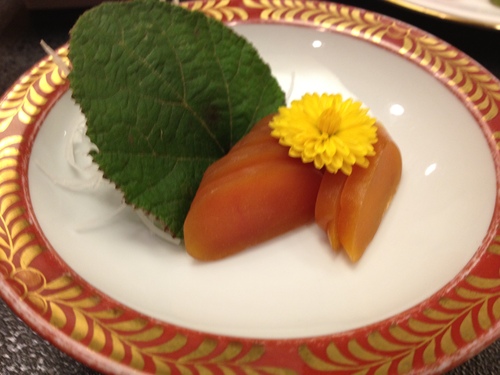 割烹の宿 美鈴の夕食 で からすみ堪能。。_a0194908_6465389.jpg