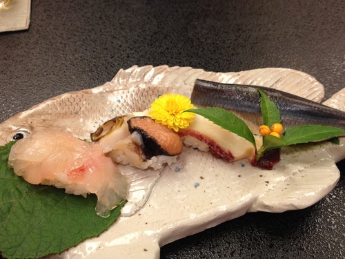 割烹の宿 美鈴の夕食 で からすみ堪能。。_a0194908_6483485.jpg