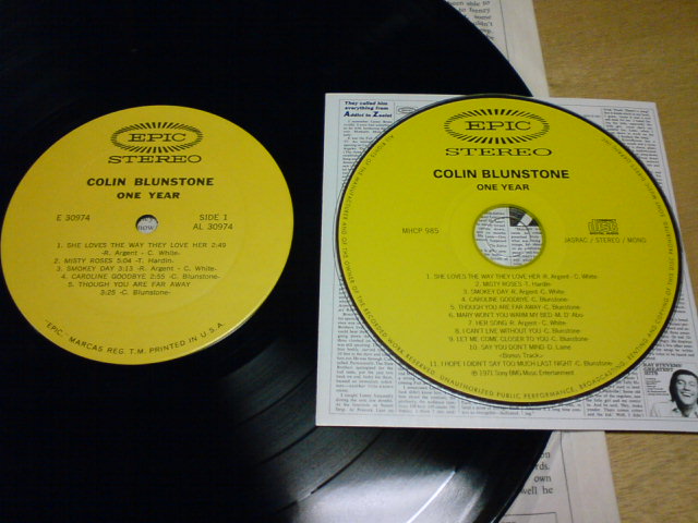 Colin Blunstone「One Year」限定2枚組アナログ Amazon.co.jp: One Year [Analog]: ミュージック