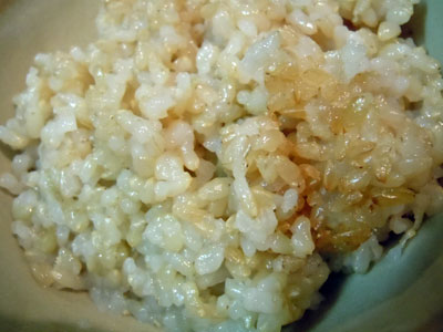 2012年1月3日の玄米炊飯　初炊き_d0165271_15463473.jpg