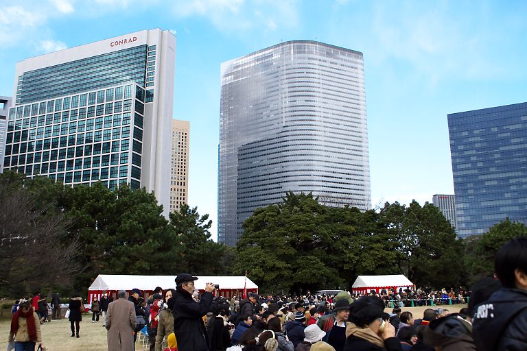 浜離宮庭園　放鷹術（1月３日）_c0057265_2405747.jpg