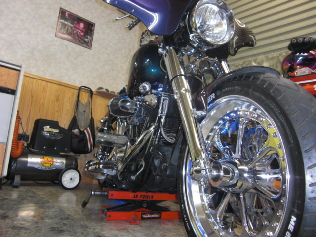 ハーレーメッキフロントフォーク カットブレイク Shin