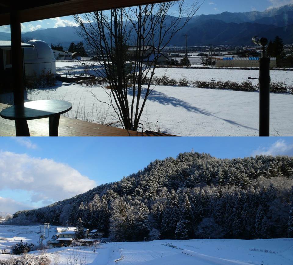 安曇野 雪のガーデン 安曇野の風 カフェ 風のいろ 安曇野 雪のガーデン 安曇野の風 カフェ 風のいろ