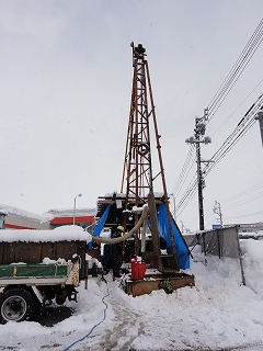 パーカッション工法の消雪用井戸工事_a0084753_11532742.jpg