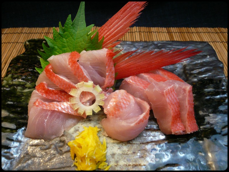 キンメダイの刺身 魚と野菜と私と和ノ香