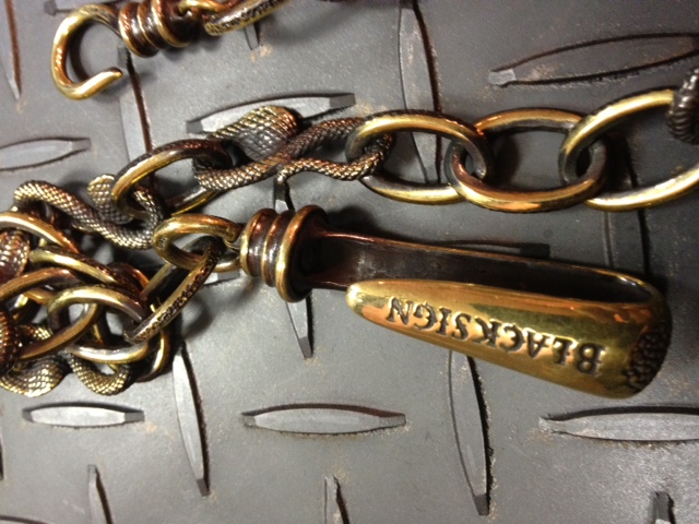 ブラックサインのウォレットチェーン BLACK SIGN SOLID BRASS WALLET CHAINS : FEEBLES