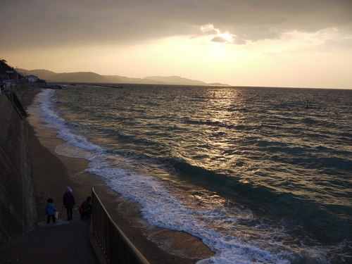 西浦の夕陽　サンセットライン_d0162695_8474227.jpg