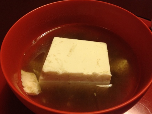 東京出張 3日目 豆腐屋 うかい と とんかつ1100円_a0194908_1442244.jpg
