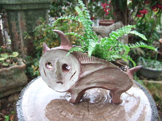 岡本太郎 犬の植木鉢