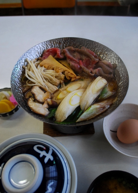 鍋屋 下仁田ネギのすき焼きご膳_c0177814_15521250.jpg