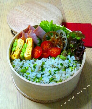 大根の葉ご飯のお弁当 ラブレターフロムキッチン 大根の葉ご飯のお弁当 ラブレターフロムキッチン