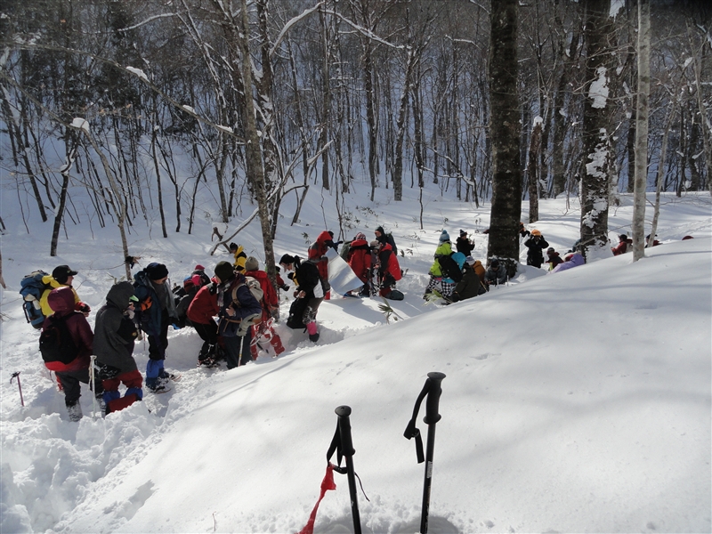 升沢遊歩道の雪と戯れる…_a0127015_19401360.jpg