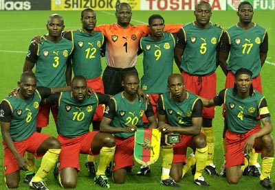 2002年ワールドカップ　カメルーン代表ユニホーム