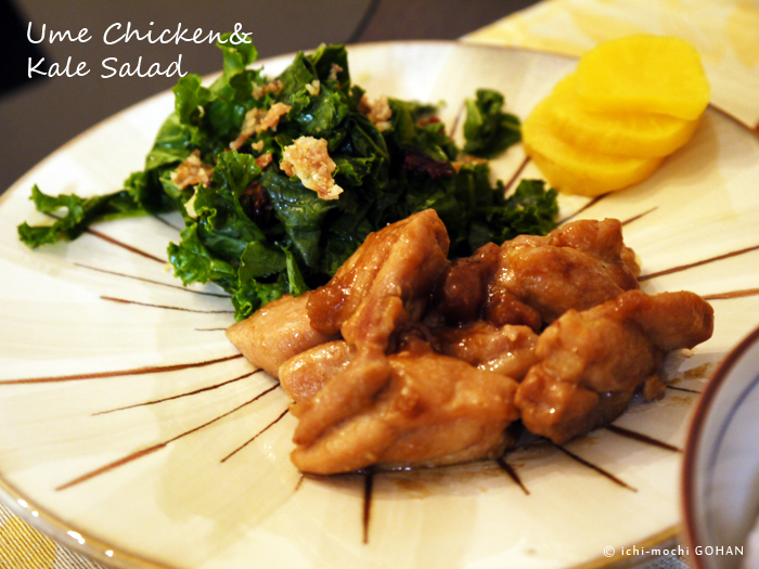 Oxtail soup, Ume chicken, and Kale salad._c0224468_704351.jpg