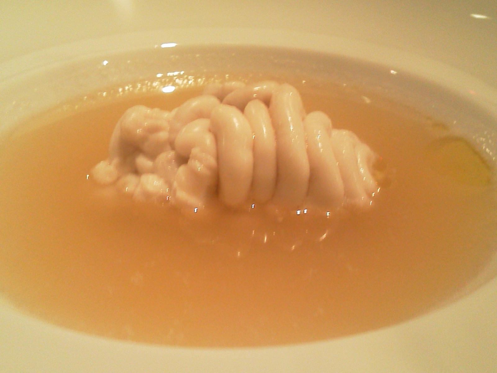 北海道産真タラの白子のスープ仕立て　白トリュフオイルかけ_b0150078_19435958.jpg