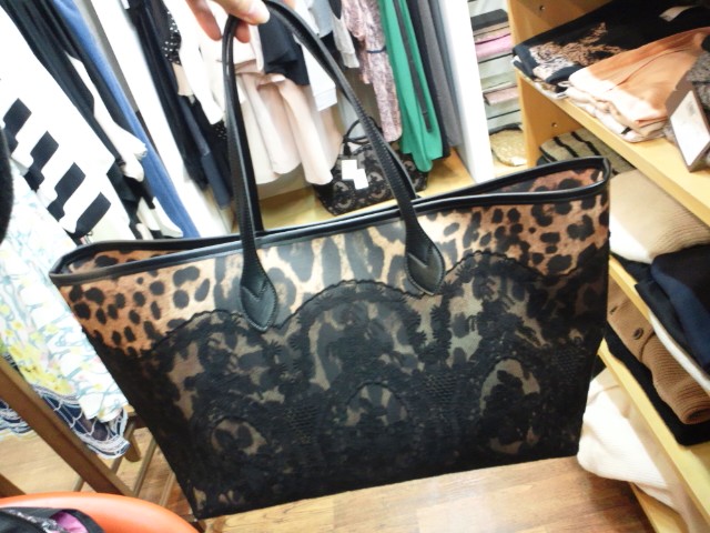 クーラ　COOLA 　アンティークレースレオパード Bag(L)_e0076692_1862118.jpg