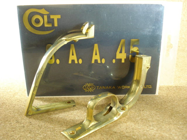 タナカ S.A.A用 真鍮バックストラップ & トリガーガード : 上野アメ横