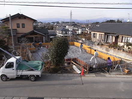 『麓山の家』 基礎配筋工事_e0197748_2144668.jpg