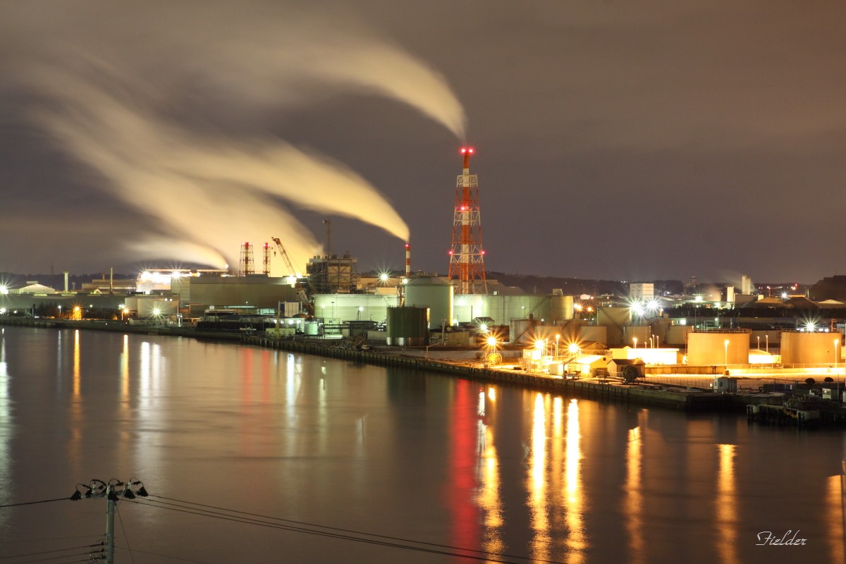 八戸工場夜景 日和写真なブログ 工場と港の街八戸から