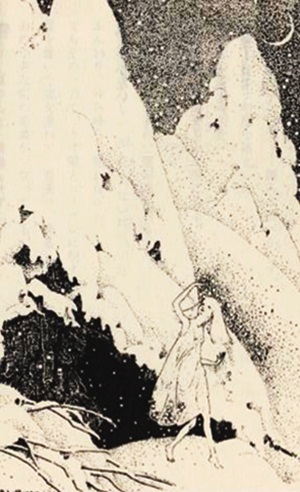 雪 詩 ウォルター デ ラ メア 挿絵 ドロシー P ラスロップ 訳 荒俣宏 妖精詩集 より クララの森 少女愛惜