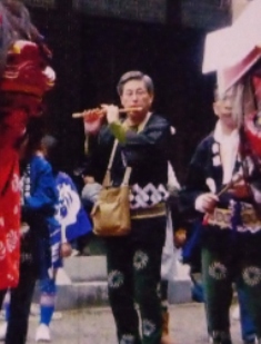 新居浜市の内宮神社での新年の獅子舞奉納です・・・2011年正月_a0254633_1450629.jpg