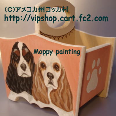 愛犬　似顔絵　リモコンラック　トールペイント　コッカーグッズ　_b0194496_23295298.jpg