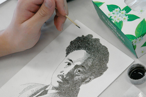 点描画 学びの森