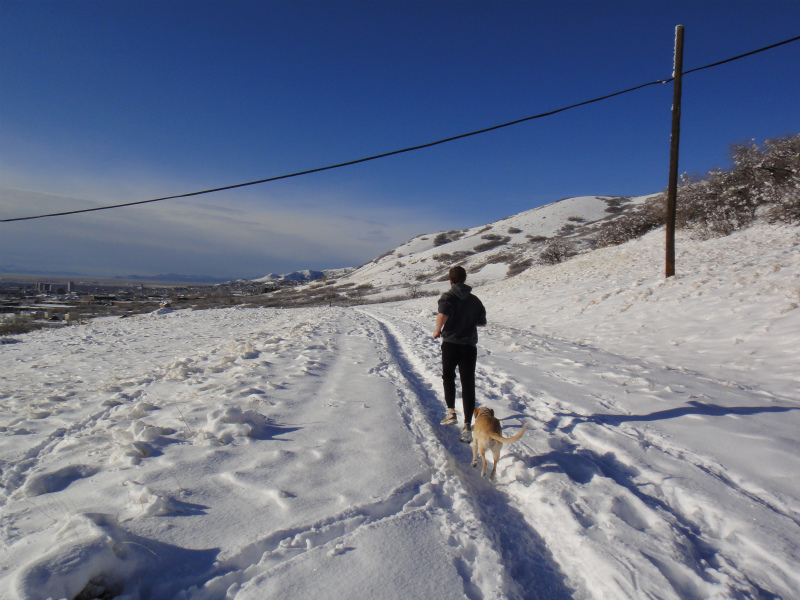 2012/01/22 Salt Lake City Trip Day.5 Shoreline Snow Running_b0220886_1436464.jpg