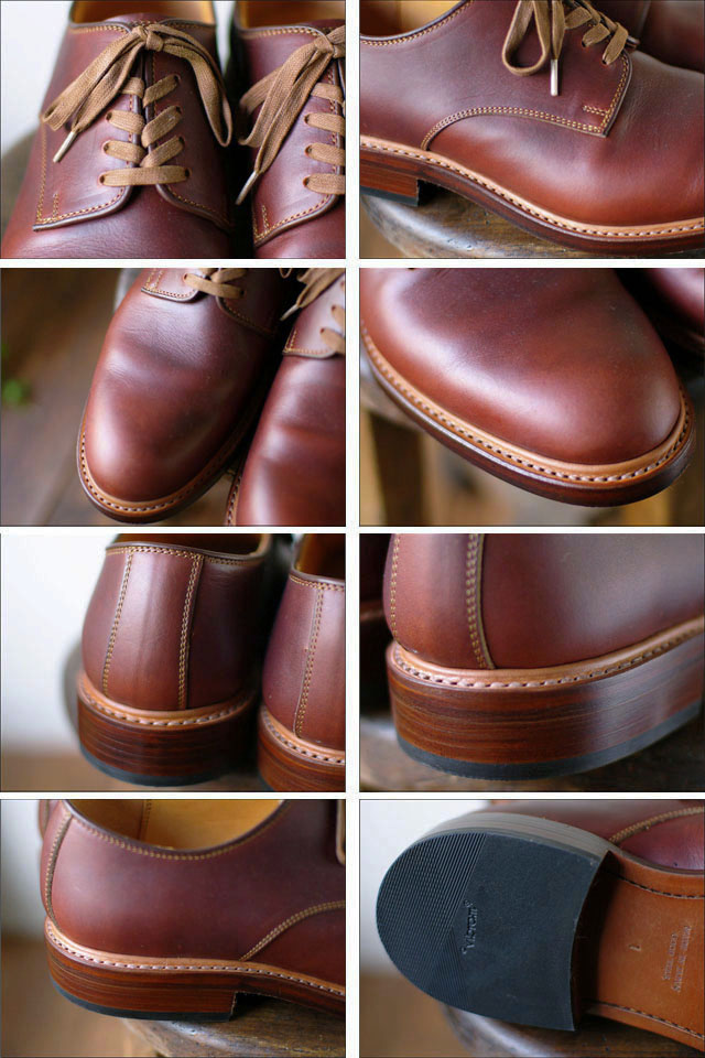 moto leather＆silver[モトレザー] Plane Toe Oxford Shoes